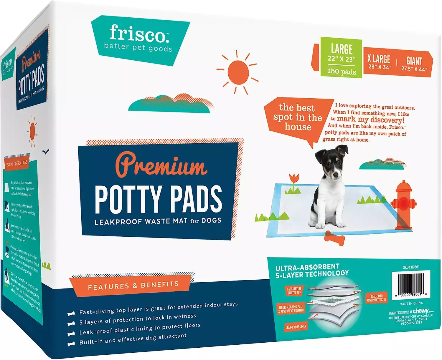 Frisco Premium Potty Pads